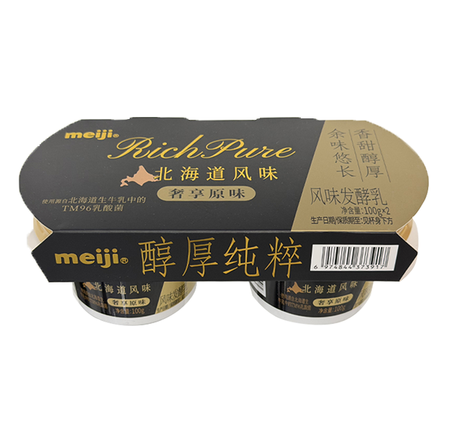 meiji北海道风味奢享原味风味发酵乳