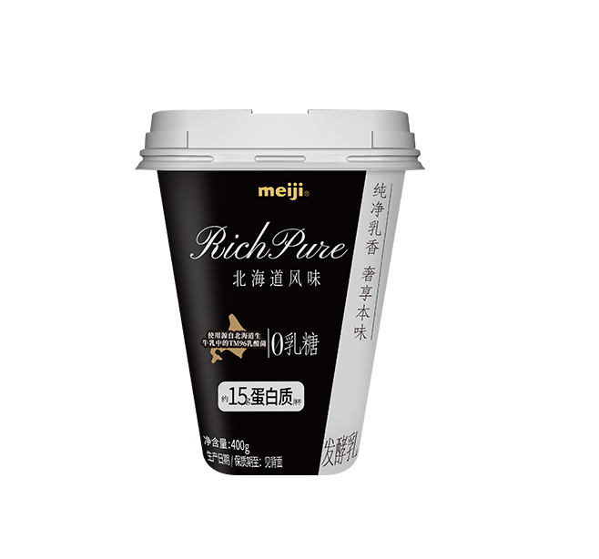 meiji北海道风味0乳糖发酵乳