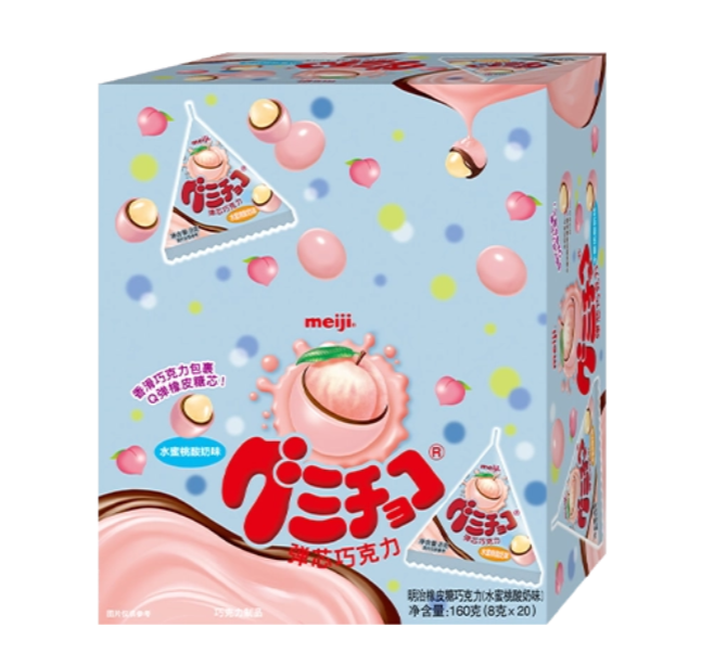 橡皮糖巧克力（水蜜桃酸奶味）