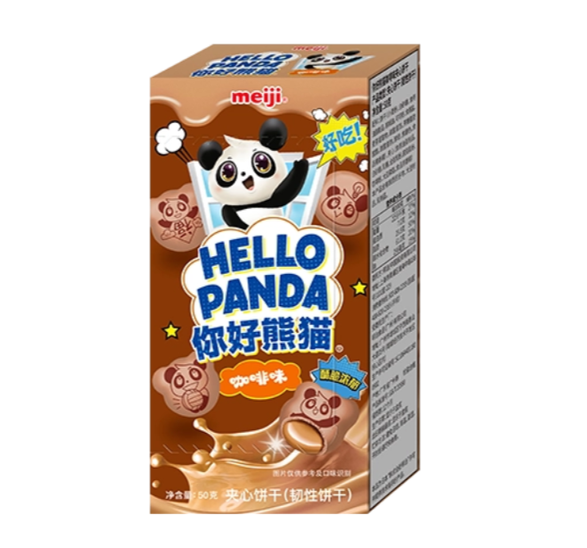 你好熊猫咖啡味夹心饼干