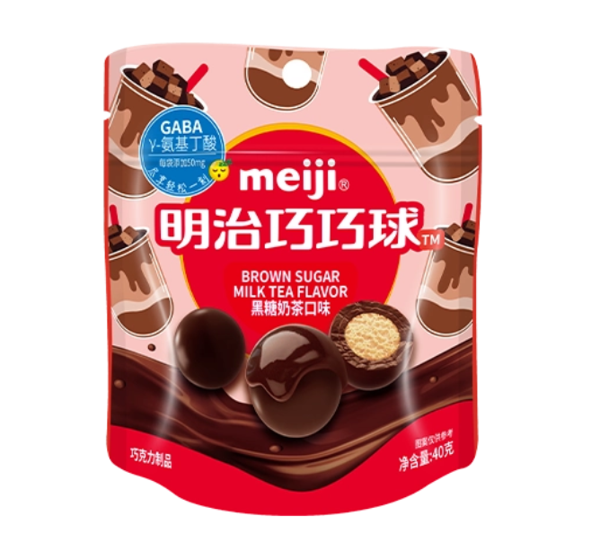 明治巧巧球巧克力（黑糖奶茶口味）