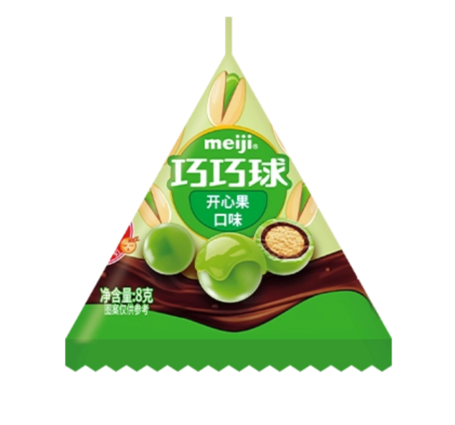 明治巧巧球巧克力（开心果口味）