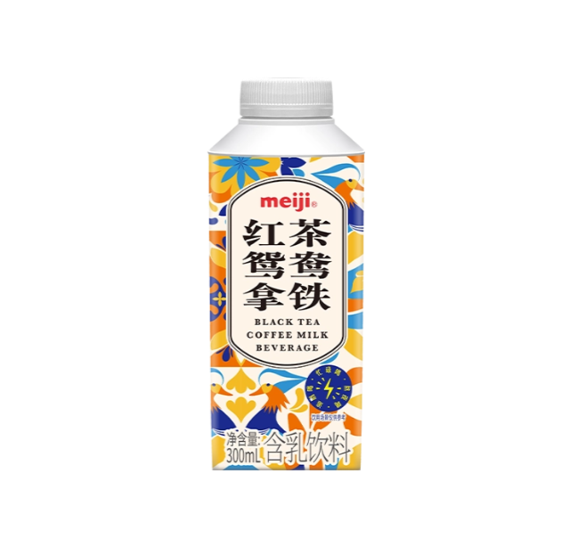 meiji红茶鸳鸯拿铁含乳饮料