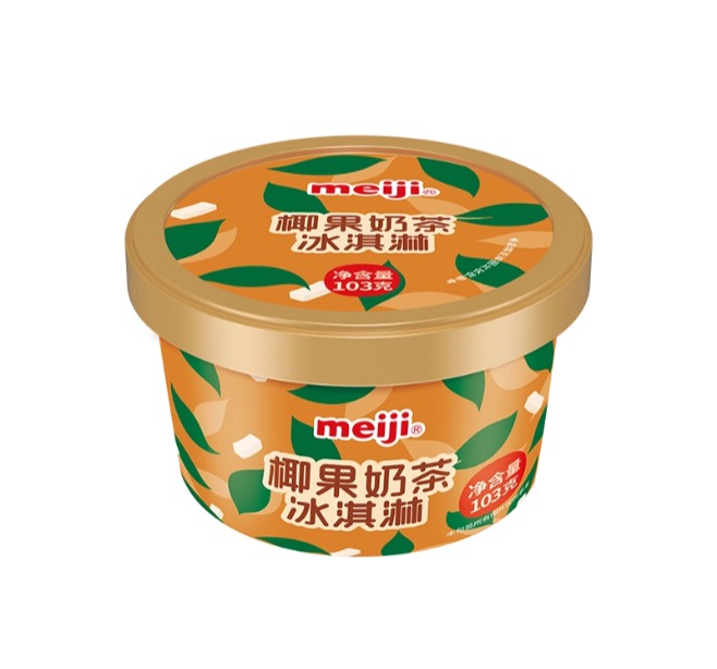 明治椰果奶茶冰淇淋