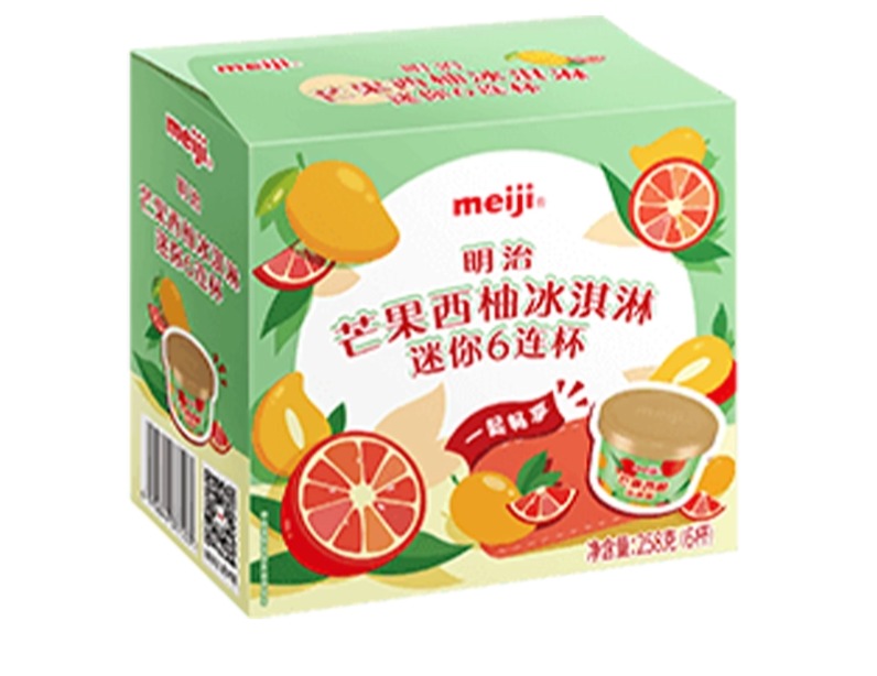 明治芒果西柚冰淇淋迷你6连杯