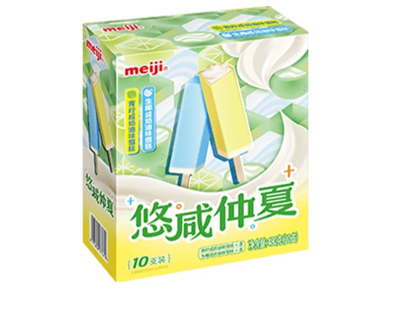 明治青柠咸奶油味雪糕&生椰咸奶油味雪糕