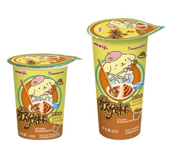 明治欣欣杯奶茶味酱饼干条