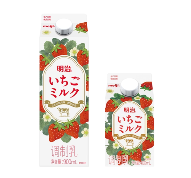 明治草莓牛乳